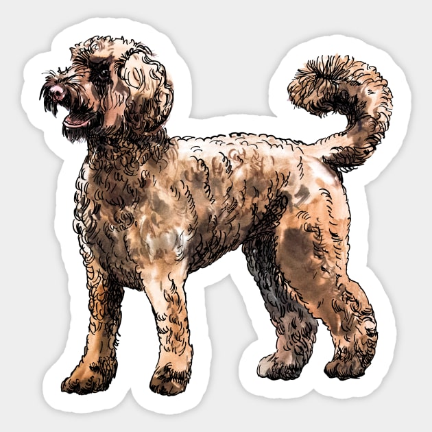 labradoodle Sticker by VicaVeresk